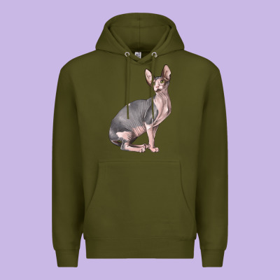 Sphynx Cat Premium Hoodie Designed By Lillyallendesigns