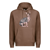Chestnut Sphynx Cat Premium Hoodie - LillyAllenDesigns