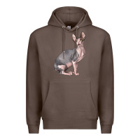 Coffee Sphynx Cat Premium Hoodie - LillyAllenDesigns