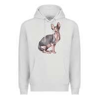 Dove Grey Sphynx Cat Premium Hoodie - LillyAllenDesigns
