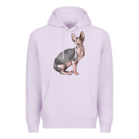 Lilac Sphynx Cat Premium Hoodie - LillyAllenDesigns