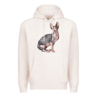 Pale Pink Sphynx Cat Premium Hoodie - LillyAllenDesigns