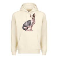 Sandshell Sphynx Cat Premium Hoodie - LillyAllenDesigns