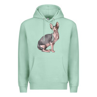 Seafoam Sphynx Cat Premium Hoodie - LillyAllenDesigns