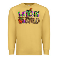Antique Gold witchy and wild Premium Sweatshirt - AdoDesignShop