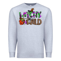 Heather Grey witchy and wild Premium Sweatshirt - AdoDesignShop
