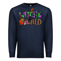 Navy witchy and wild Premium Sweatshirt - AdoDesignShop
