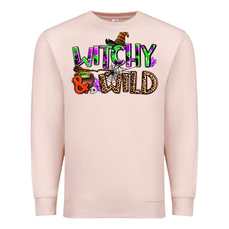 Witchy And Wild Premium Sweatshirt by AdoDesignShop | Teevron
