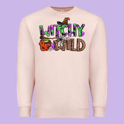 Witchy And Wild Premium Sweatshirt Designed By Adodesignshop