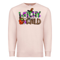 Pale Pink witchy and wild Premium Sweatshirt - AdoDesignShop