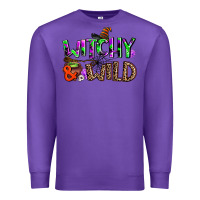 Purple witchy and wild Premium Sweatshirt - AdoDesignShop