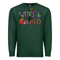 Sports Green witchy and wild Premium Sweatshirt - AdoDesignShop