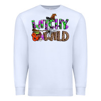 White witchy and wild Premium Sweatshirt - AdoDesignShop