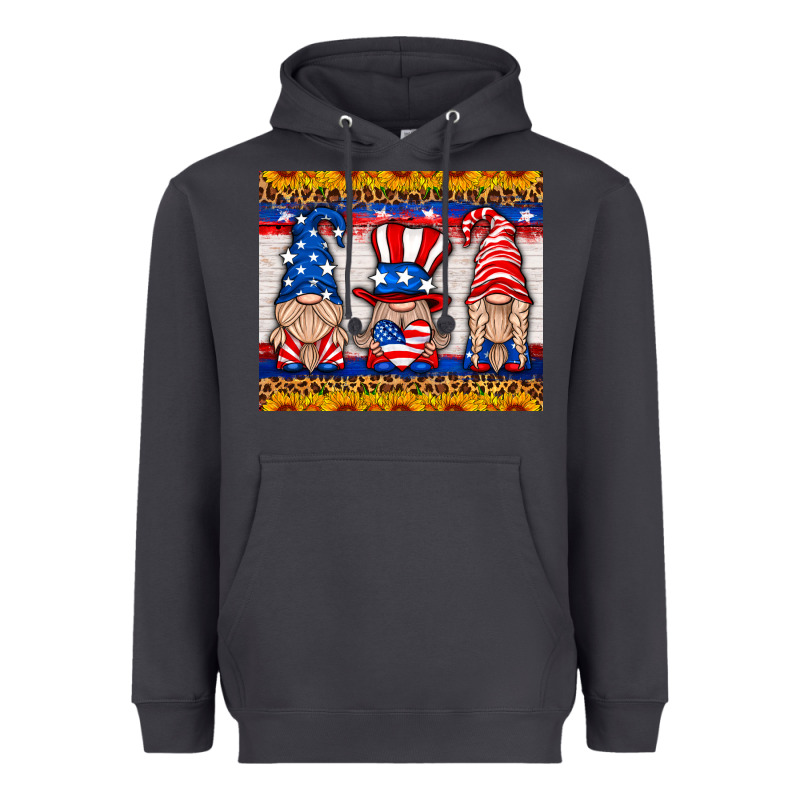 Usa Gnome Mouse Pad Heavyweight Hoodie by HRA Design Shop | Teevron