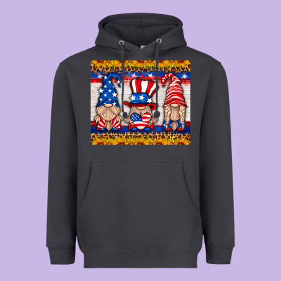 Usa Gnome Mouse Pad Heavyweight Hoodie Designed By Hra Design Shop