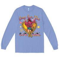 Colony Blue long live the cowgirl Long Sleeve Tee - texasbilliewilder