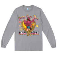 Heather Grey long live the cowgirl Long Sleeve Tee - texasbilliewilder