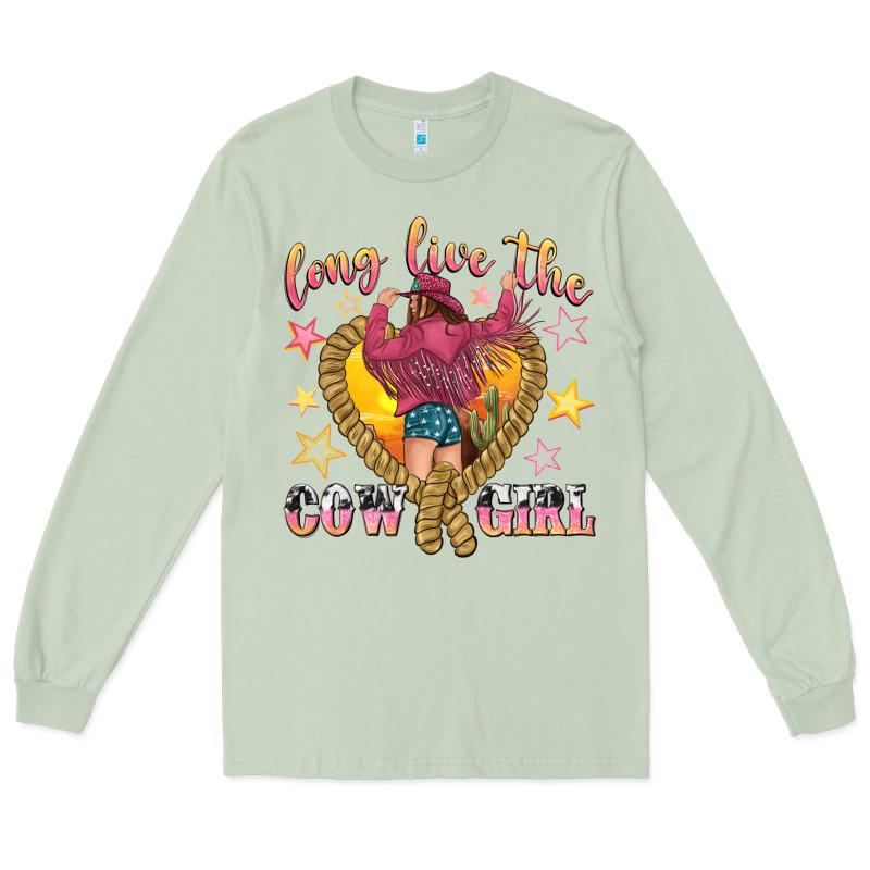 Long Live The Cowgirl Long Sleeve Tee by texasbilliewilder | Teevron