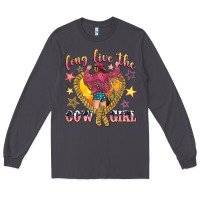 Smoke long live the cowgirl Long Sleeve Tee - texasbilliewilder
