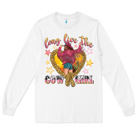 White long live the cowgirl Long Sleeve Tee - texasbilliewilder