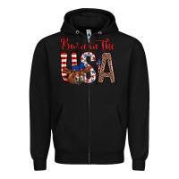 Black barn in the usa Zipper Hoodie - Zillion Design Studio