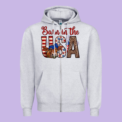 Barn In The Usa Zipper Hoodie Designed By Zillion Design Studio