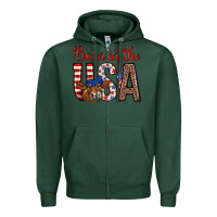 Sports Green barn in the usa Zipper Hoodie - Zillion Design Studio