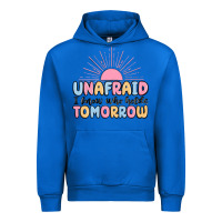Cobalt unafraid i know who holds tomorrow Urban Hoodie - MaliasSmallBusiness