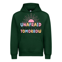 Forest Green unafraid i know who holds tomorrow Urban Hoodie - MaliasSmallBusiness