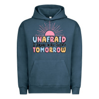 Pigment Midnight Navy unafraid i know who holds tomorrow Urban Hoodie - MaliasSmallBusiness