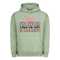 Pigment Oil Green unafraid i know who holds tomorrow Urban Hoodie - MaliasSmallBusiness