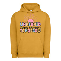 Pigment Peanut Butter unafraid i know who holds tomorrow Urban Hoodie - MaliasSmallBusiness