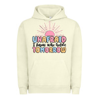 Pigment Pistachio unafraid i know who holds tomorrow Urban Hoodie - MaliasSmallBusiness