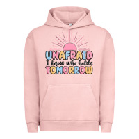 Pigment Salmon unafraid i know who holds tomorrow Urban Hoodie - MaliasSmallBusiness