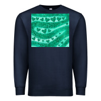 Navy green glitter heart Premium Sweatshirt - JahusDesignShop
