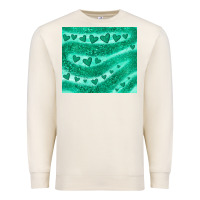 Sandshell green glitter heart Premium Sweatshirt - JahusDesignShop