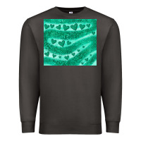 Smoke green glitter heart Premium Sweatshirt - JahusDesignShop