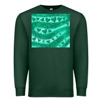 Sports Green green glitter heart Premium Sweatshirt - JahusDesignShop