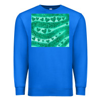 True Royal green glitter heart Premium Sweatshirt - JahusDesignShop
