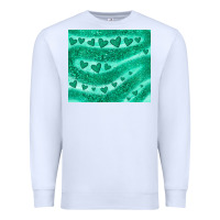 White green glitter heart Premium Sweatshirt - JahusDesignShop