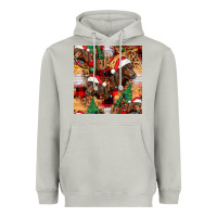 Moon Dust christmas horse leopard tartan Heavyweight Hoodie - FaDigitalArtStudio