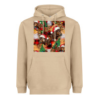 Mushroom christmas horse leopard tartan Heavyweight Hoodie - FaDigitalArtStudio