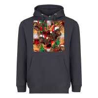 Smoke christmas horse leopard tartan Heavyweight Hoodie - FaDigitalArtStudio
