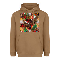 Toasted Coconut christmas horse leopard tartan Heavyweight Hoodie - FaDigitalArtStudio