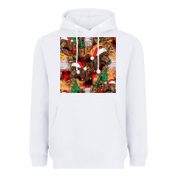 White christmas horse leopard tartan Heavyweight Hoodie - FaDigitalArtStudio