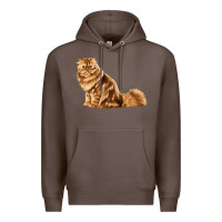 Coffee Persian Cat Premium Hoodie - LillyAllenDesigns