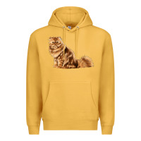 Mustard Persian Cat Premium Hoodie - LillyAllenDesigns