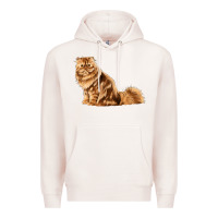 Pale Pink Persian Cat Premium Hoodie - LillyAllenDesigns