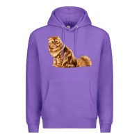 Purple Persian Cat Premium Hoodie - LillyAllenDesigns