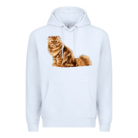 White Persian Cat Premium Hoodie - LillyAllenDesigns